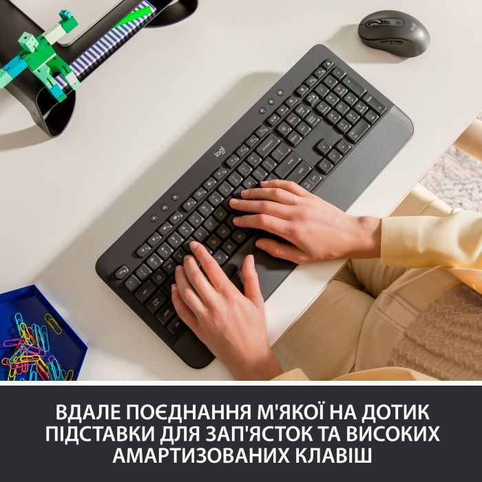 Клавиатура Logitech Signature K650 USB/Bluetooth UA Off-White (920-010977) изображение 2