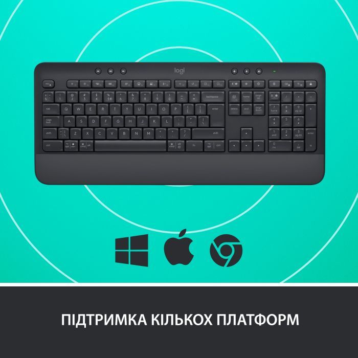 Клавиатура Logitech Signature K650 USB/Bluetooth UA Off-White (920-010977) изображение 6