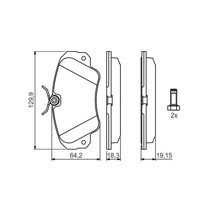 Гальмівні колодки Bosch 0 986 460 939