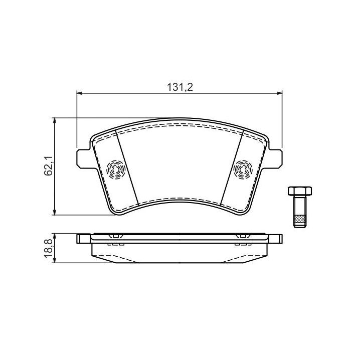 Гальмівні колодки Bosch 0 986 494 332 зображення 7
