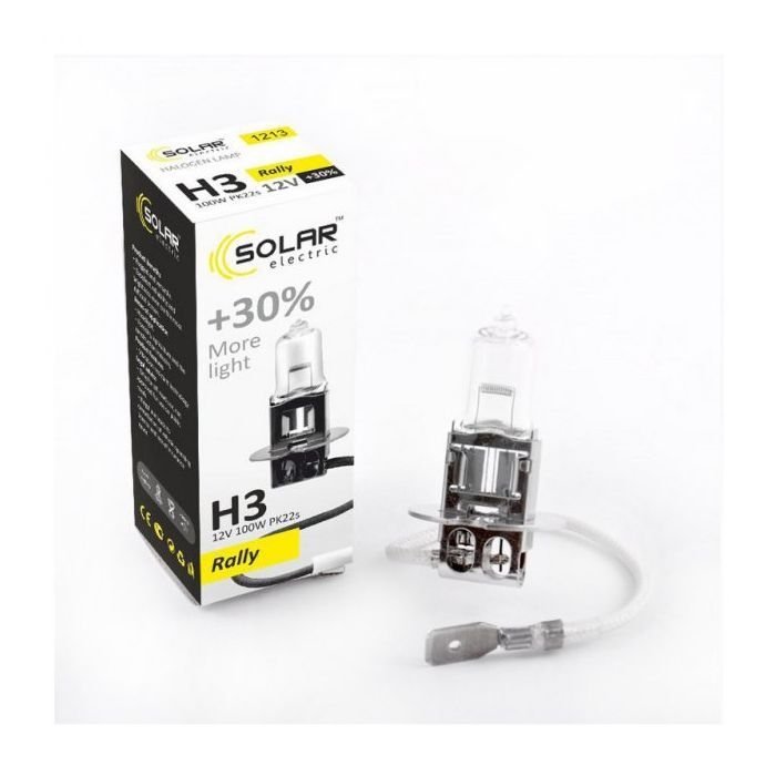 Автолампа SOLAR H3 12V 100W PK22s Starlight+30 (1213) изображение 2