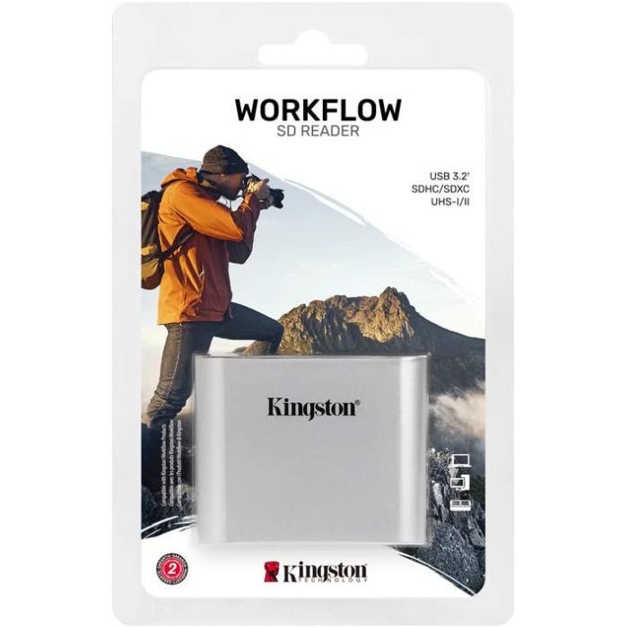 Зчитувач флеш-карт Kingston Workflow Dual-Slot SDHC/SDXC UHS-II (WFS-SD) зображення 2