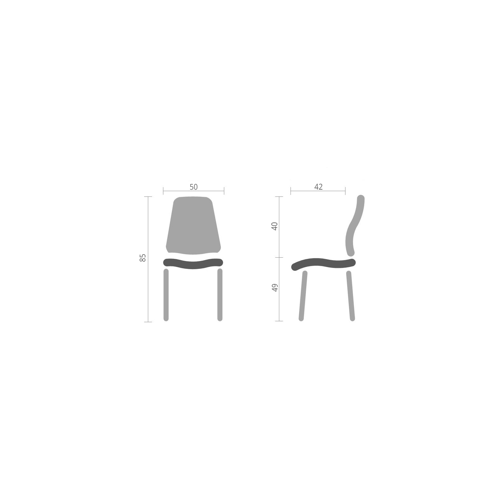 Кухонный стул Special4You Damask dark grey (E6477) изображение 6