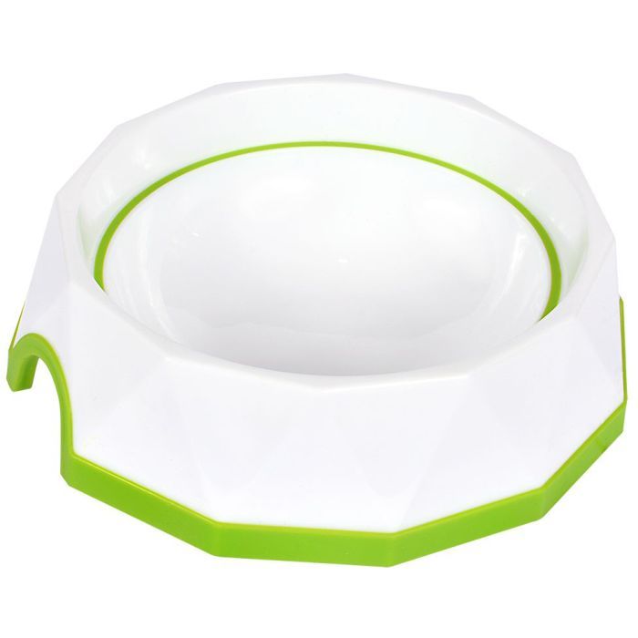 Посуда для собак AnimAll Миска бриллиант PS8007 500 мл (оранжево-белая) (6914068020266)