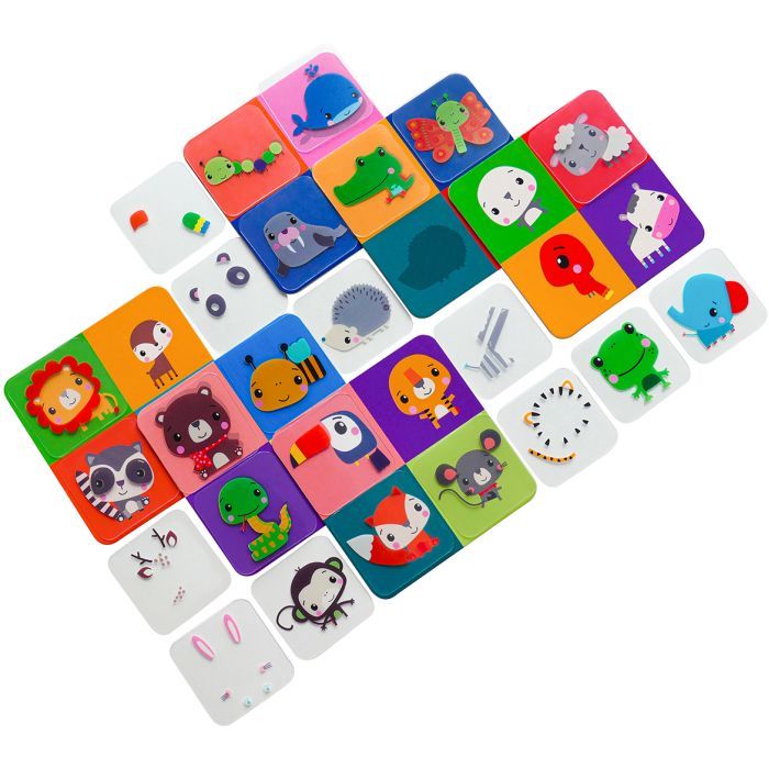 Развивающая игрушка Vladi Toys Игра с пластиковыми картами Fisher Price Угадай животное (укр) (VT2100-10) изображение 3