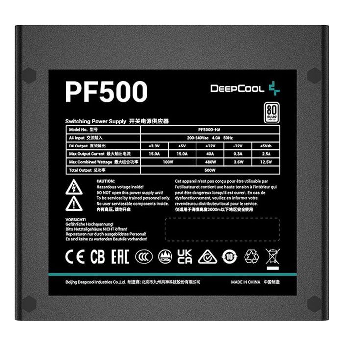 Блок питания Deepcool 500W PF500 (R-PF500D-HA0B-EU) изображение 3