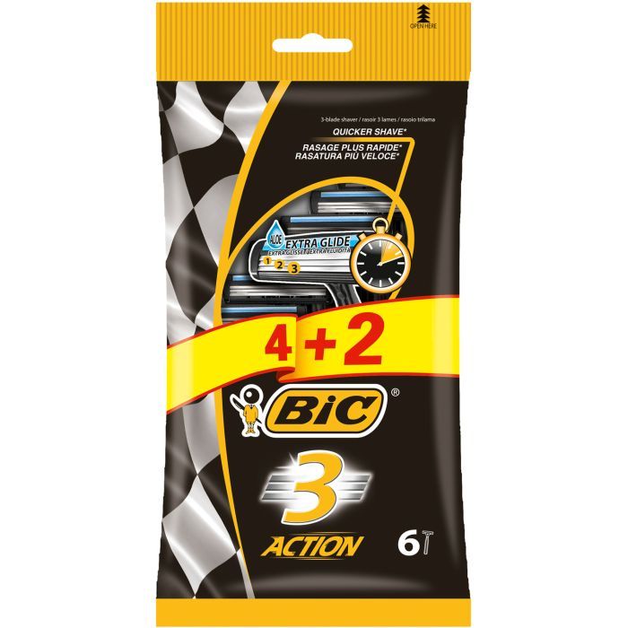 Бритва Bic 3 Action 4 шт. (3086123356566)