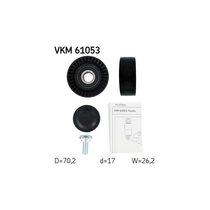 Ролик натяжителя ремня SKF VKM 61053