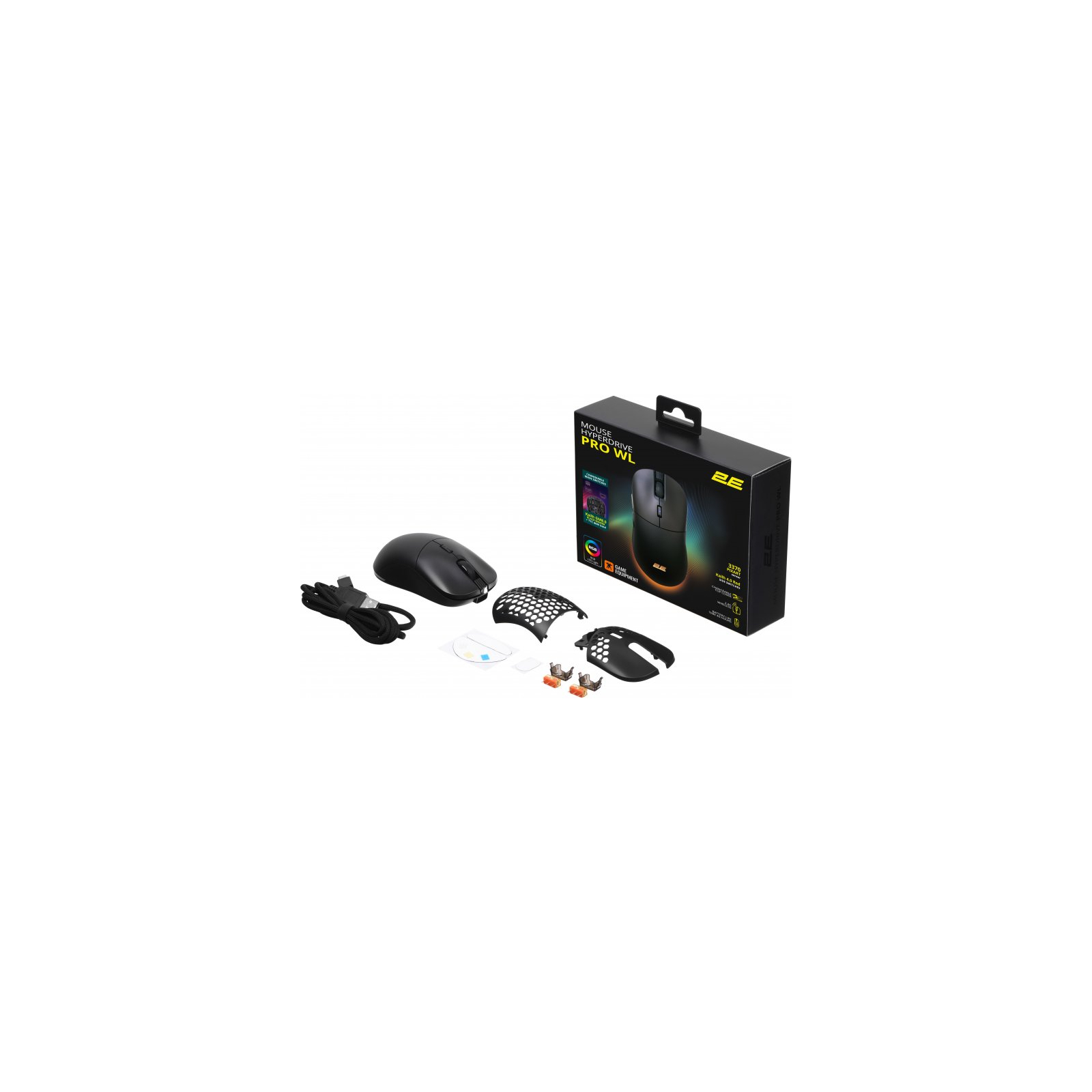 Мышка 2E Gaming HyperDrive PRO RGB Wireless/USB Black (2E-MGHDPR-WL-BK) изображение 12