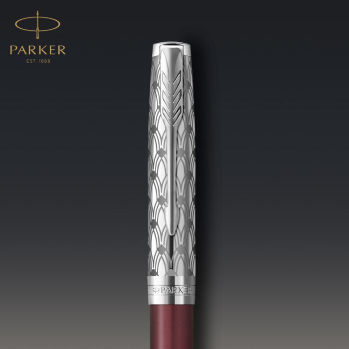 Ручка шариковая Parker SONNET 17 Metal & Red Lacquer CT BP (68 332) изображение 3