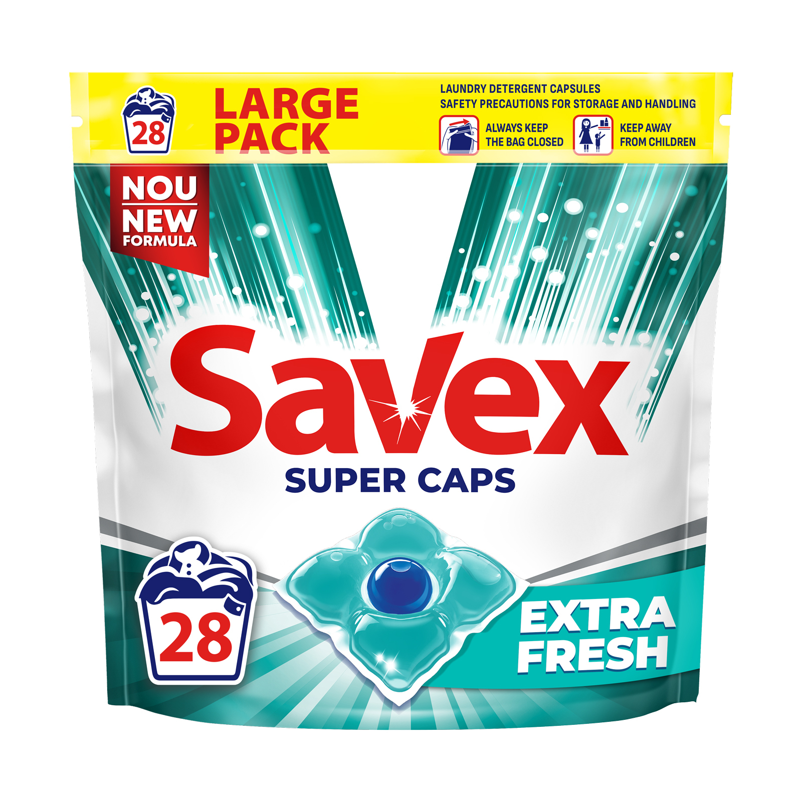 Капсули для прання Savex Super Caps Extra Fresh 25 шт. (3800024046896)