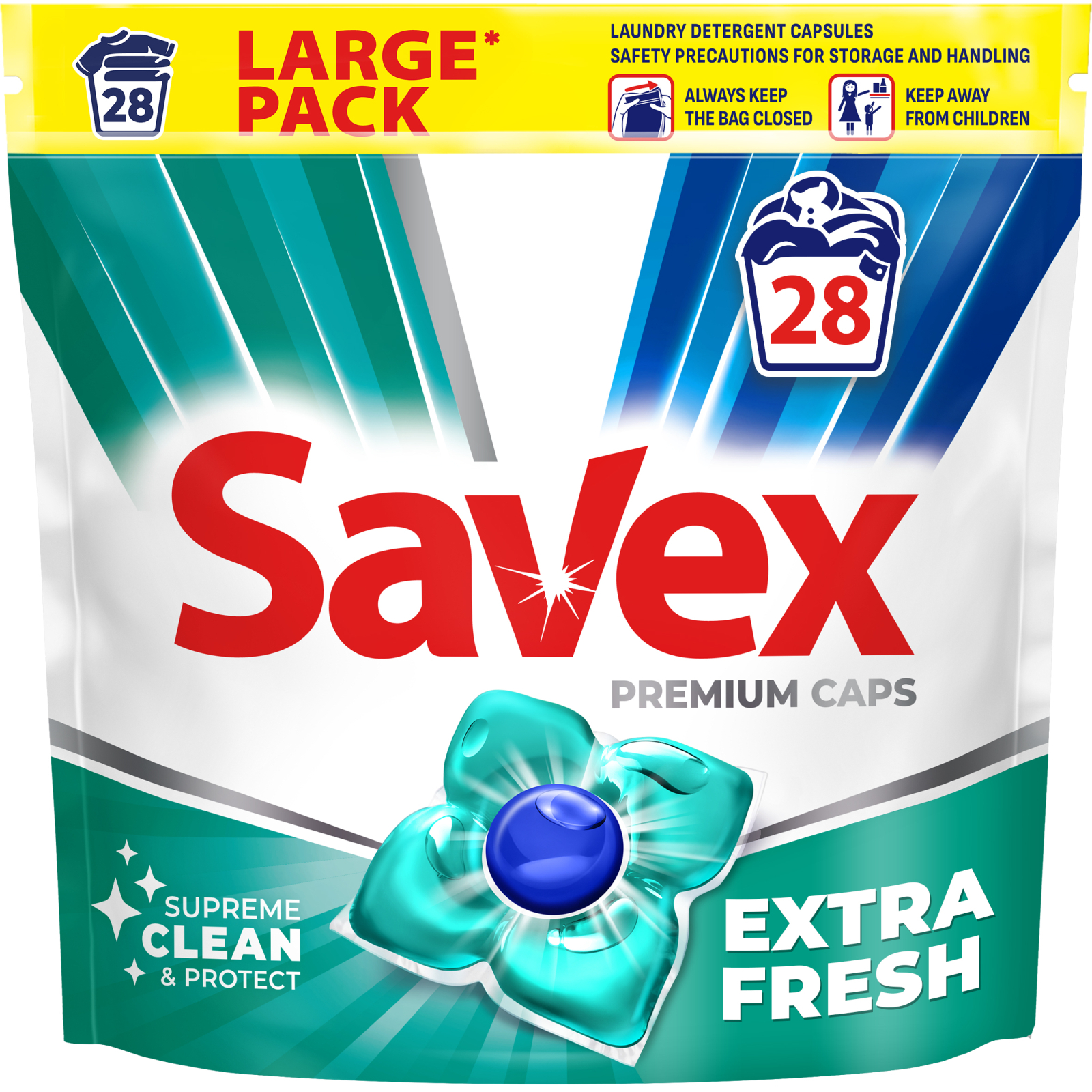 Капсулы для стирки Savex Super Caps Extra Fresh 25 шт. (3800024046896)