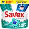 Капсулы для стирки Savex Premium Caps Extra Fresh 28 шт. (3800024046896)