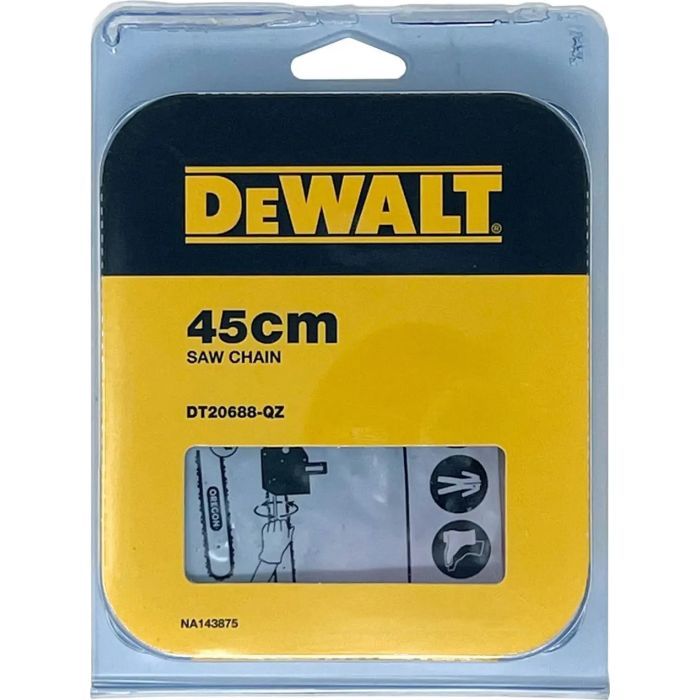 Цепь DeWALT 3/8", 1.3 мм, 62 звена, длина цепи 18"/45 см (DT20688)