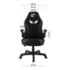 Крісло ігрове GT Racer X-2656 Black/Gray зображення 11