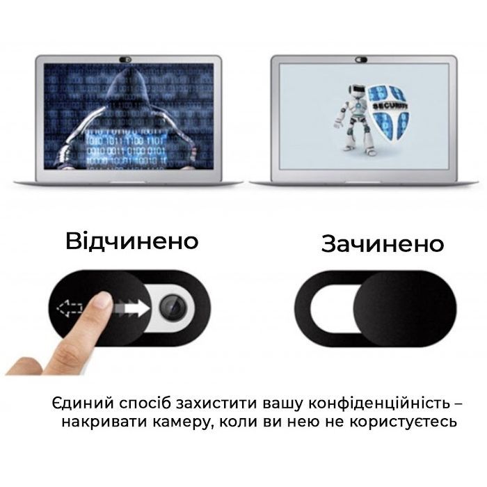 Защитная шторка для веб-камеры ноутбука, телефона (наклейка) SampleZone (SZ-001) изображение 2