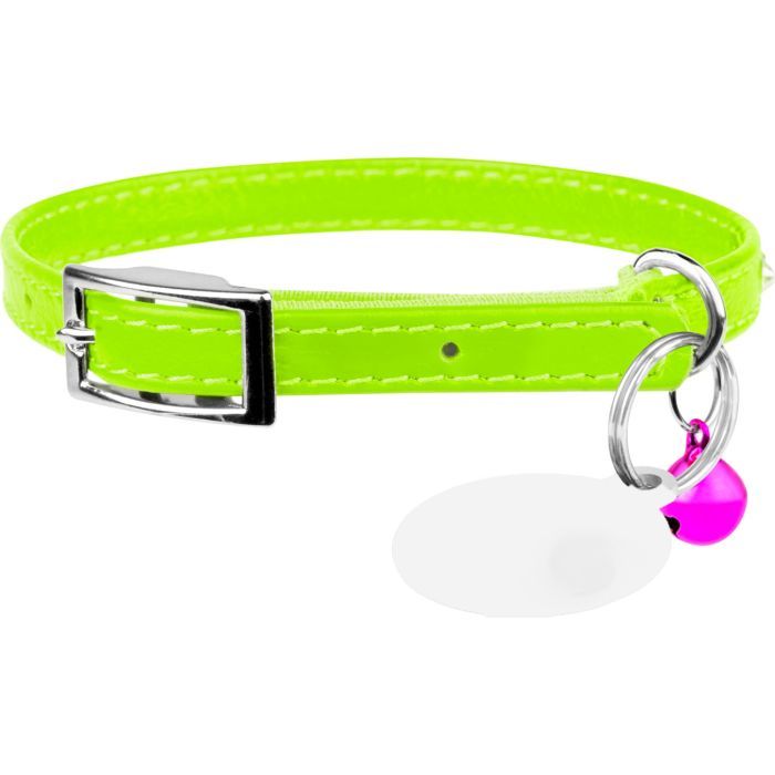 Нашийник для тварин WAUDOG GLAMOUR з резинкою і стразами для кішок (ментоловий) (325413)