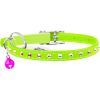 Нашийник для тварин WAUDOG GLAMOUR з резинкою і стразами для кішок (салатовий) (32545) зображення 2