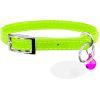 Нашийник для тварин WAUDOG GLAMOUR з резинкою і стразами для кішок (салатовий) (32545)