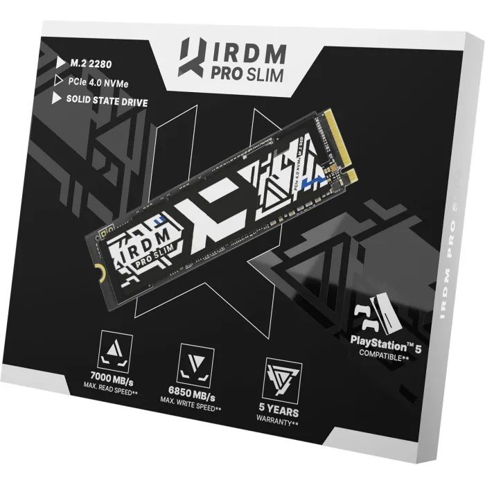 Накопичувач SSD M.2 2280 2TB IRDM PRO SLIM Goodram (IRP-SSDPR-P44S-2K0-80) зображення 3