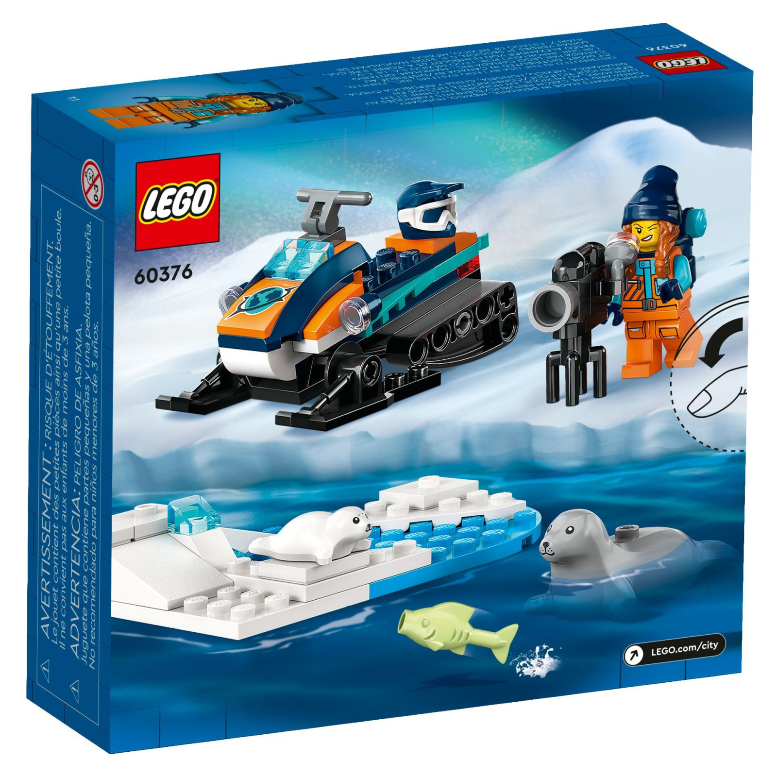 Конструктор LEGO City Арктический исследовательский снегоход 70 деталей (60376) изображение 4