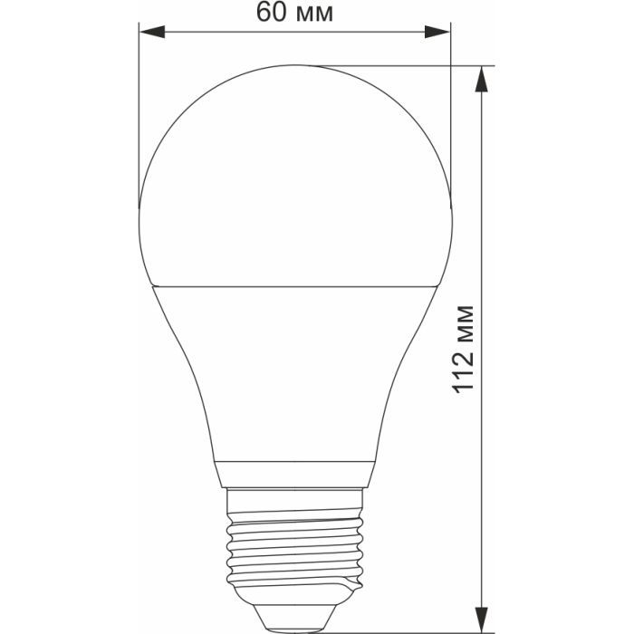 Лампочка Videx LED  A60e 12V 10W E27 4100K (VL-A60e12V-10274) зображення 3