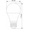 Лампочка Videx LED  A60e 12V 10W E27 4100K (VL-A60e12V-10274) зображення 3