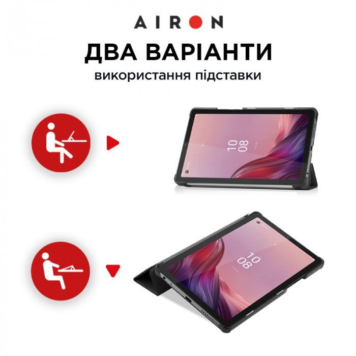 Чехол для планшета AirOn Premium Lenovo Tab M9 9" (TB-310FU) + protective film black (4822352781091) изображение 7