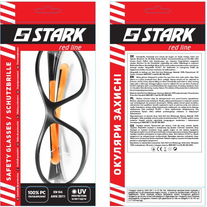 Захисні окуляри Stark SG-05C прозорі (515000006) зображення 7