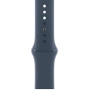 Смарт-годинник Apple Watch Series 9 GPS 41mm Silver Aluminium Case with Storm Blue Sport Band - M/L (MR913QP/A) зображення 3