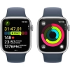 Смарт-часы Apple Watch Series 9 GPS 41mm Silver Aluminium Case with Storm Blue Sport Band - M/L (MR913QP/A) изображение 5