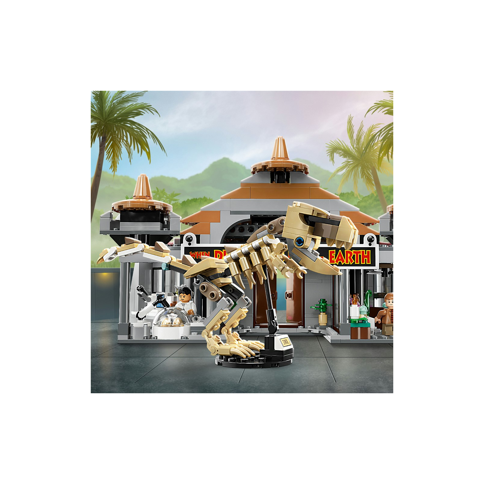 Конструктор LEGO Jurassic World Центр відвідувачів: Атака тиранозавра й раптора 693 деталі (76961) зображення 7