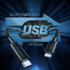Дата кабель USB-C to USB-C 0.8m USB 4 100W 40Gbps 8K60Hz Choetech (XCC-1028) изображение 3