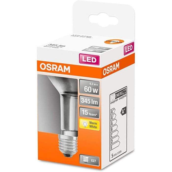 Лампочка Osram LED R63 60 4,3W/827 230V GL E27 (4058075125988) зображення 2