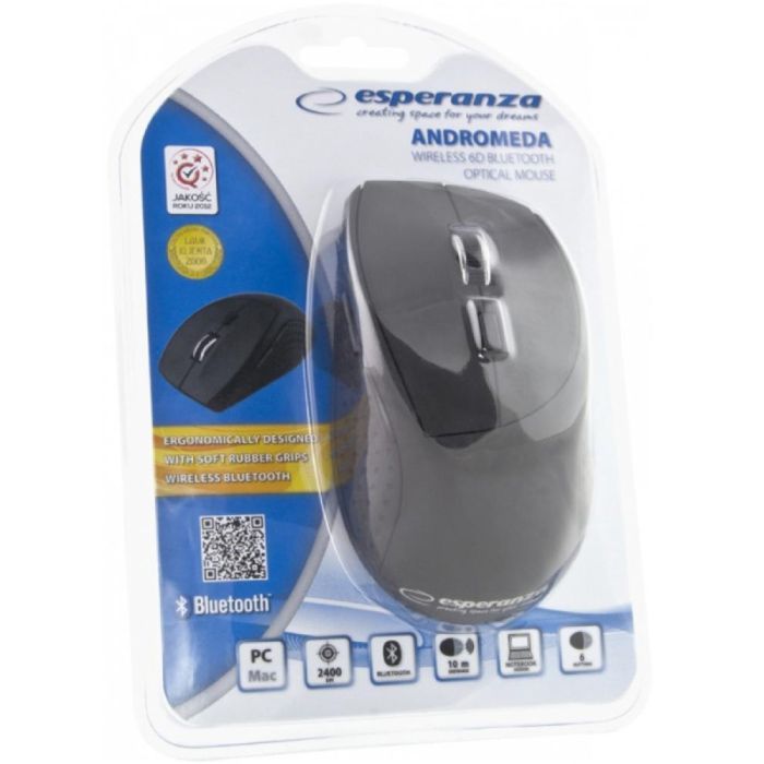 Мышка Esperanza Andromeda Bluetooth Black (EM123K) изображение 5