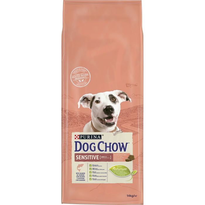 Сухий корм для собак Purina Dog Chow для дорослих, схильних до алергії собак з лососем 14 кг (7613034488244) зображення 2