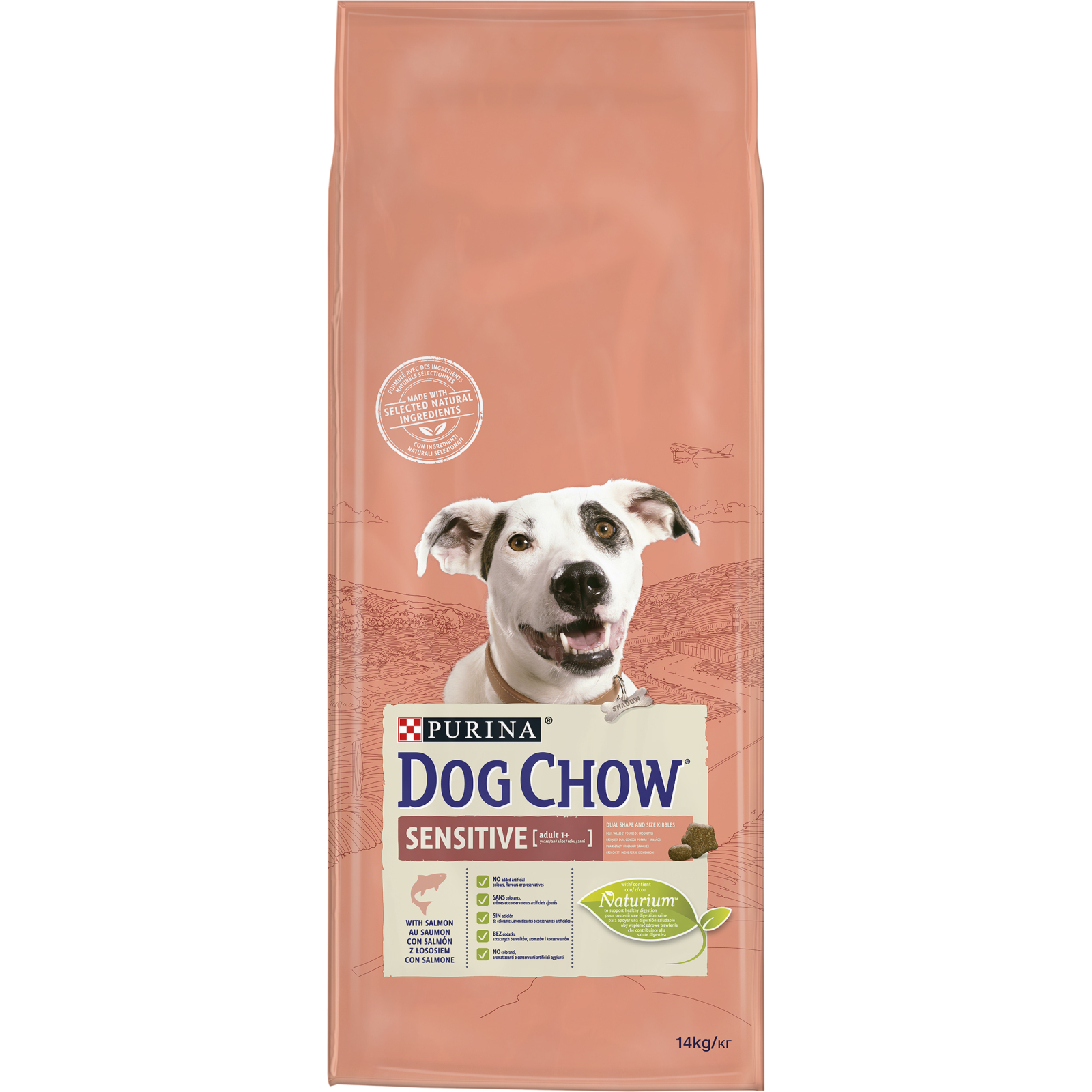 Сухой корм для собак Purina Dog Chow для взрослых, склонных к аллергии собак с лососем 14 кг (7613034488244) изображение 2