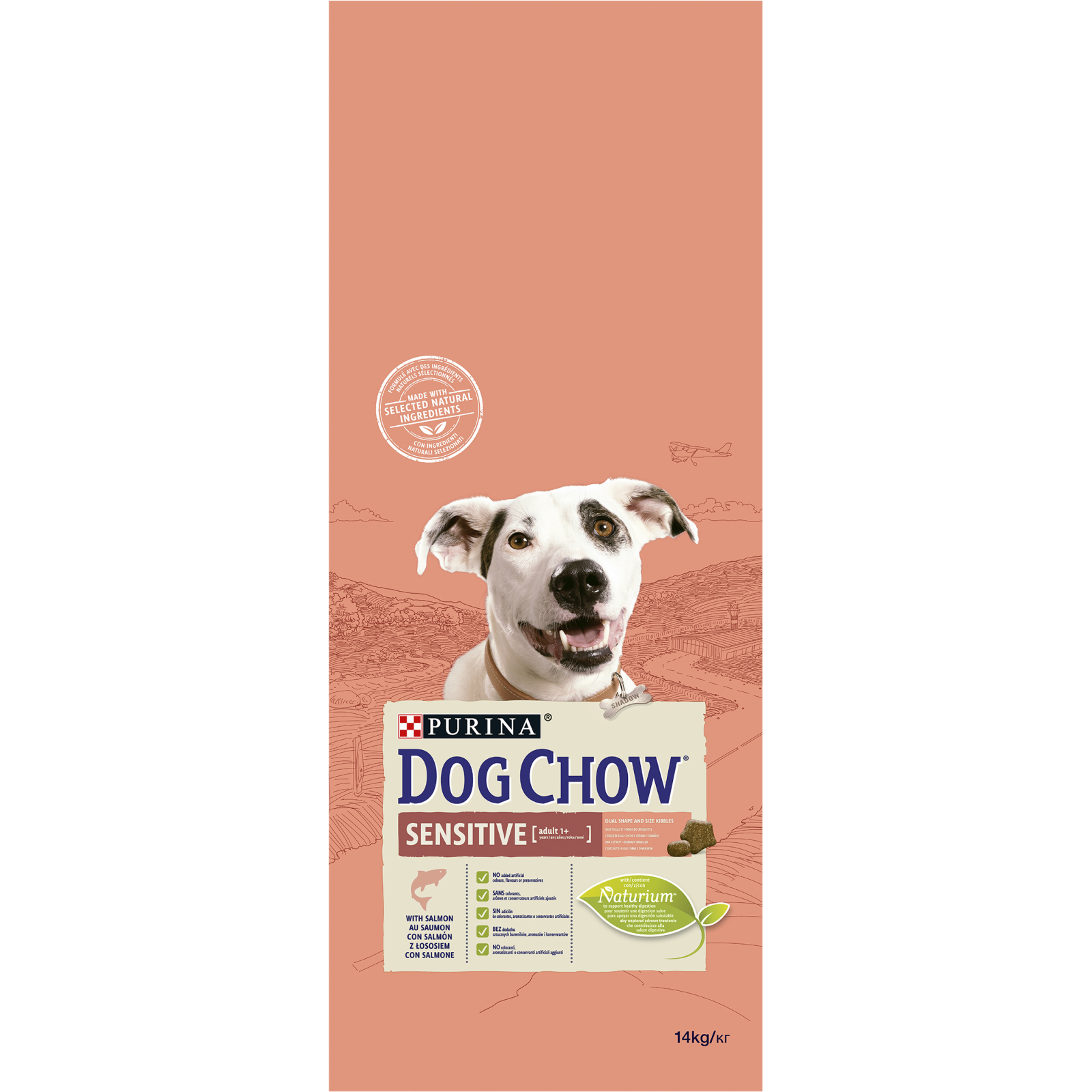 Сухой корм для собак Purina Dog Chow для взрослых, склонных к аллергии собак с лососем 14 кг (7613034488244) изображение 3