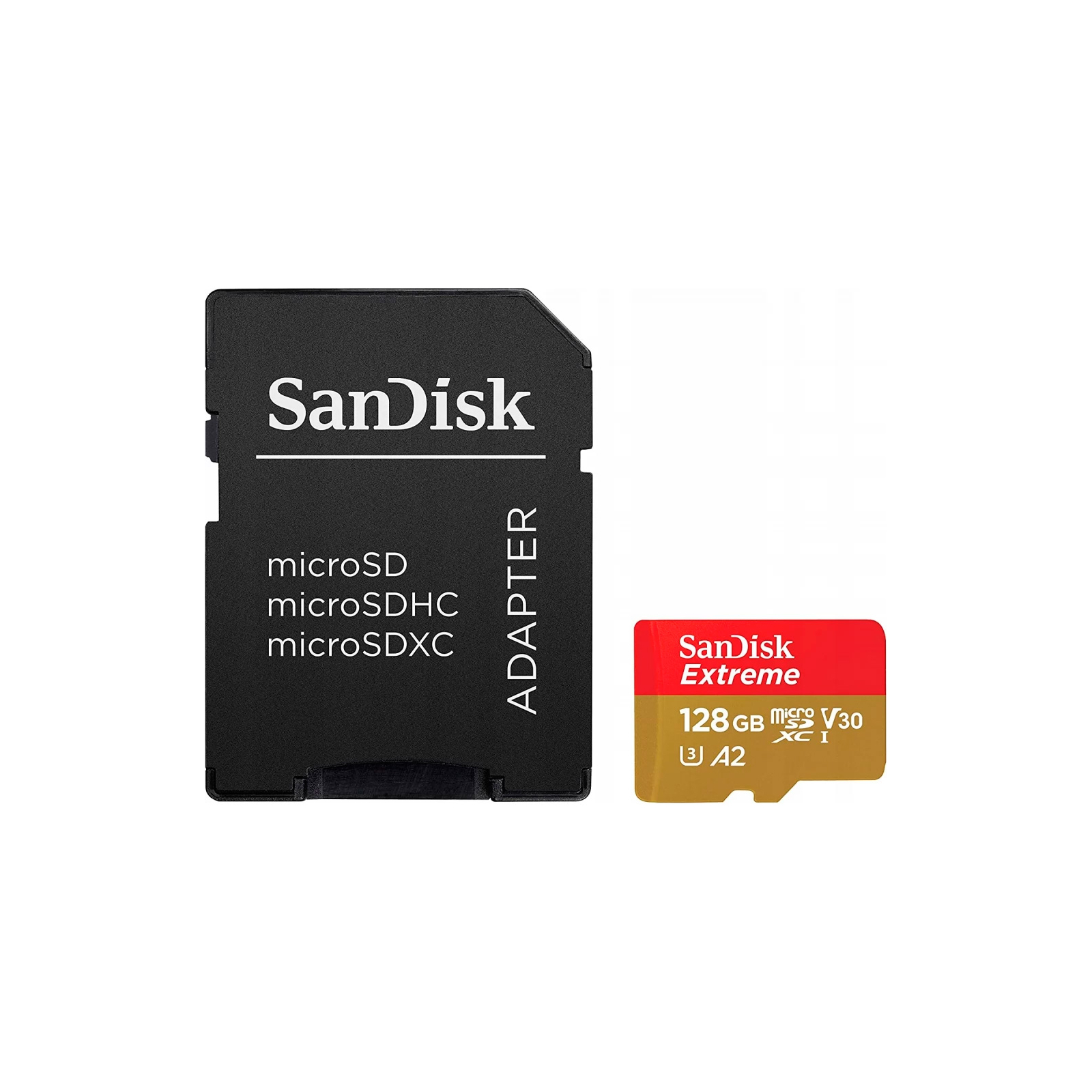 Карта памяти SanDisk 128GB microSD class 10 UHS-I Extreme For Action Cams and Dro (SDSQXAA-128G-GN6AA)