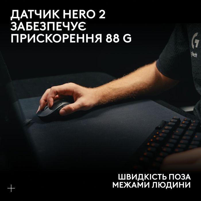 Мышка Logitech G Pro X Superlight 2 Lightspeed Wireless Black (910-006630) изображение 11