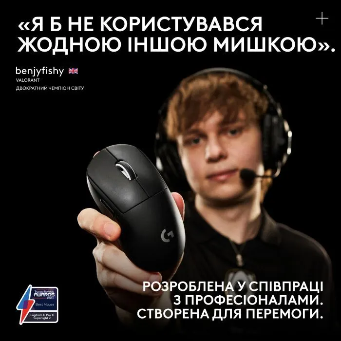 Мишка Logitech G Pro X Superlight 2 Lightspeed Wireless Black (910-006630) зображення 7