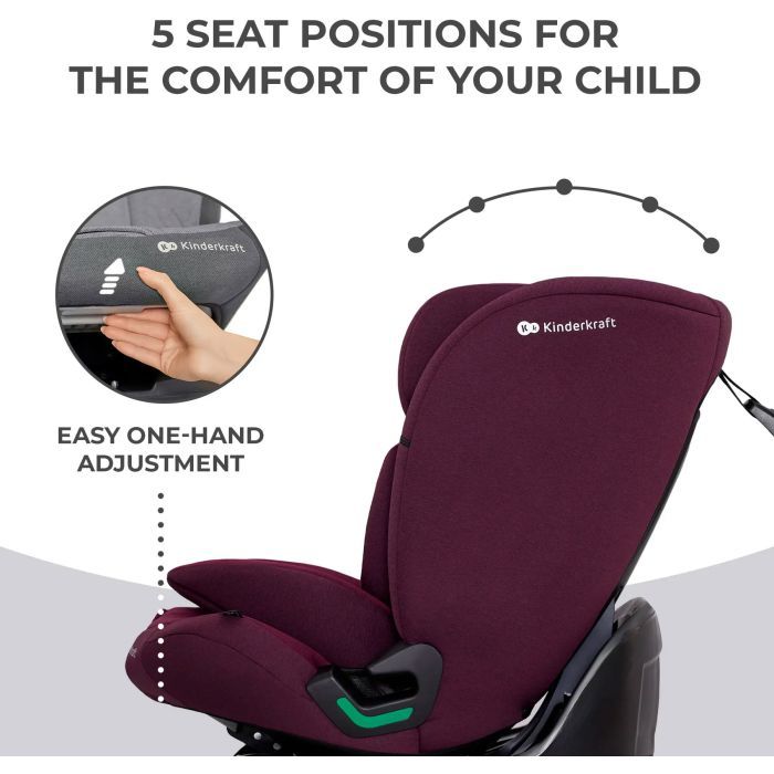 Автокрісло Kinderkraft Oneto3 i-Size Cherry Pearl (KCONE300RED0000) (5902533922185) зображення 10