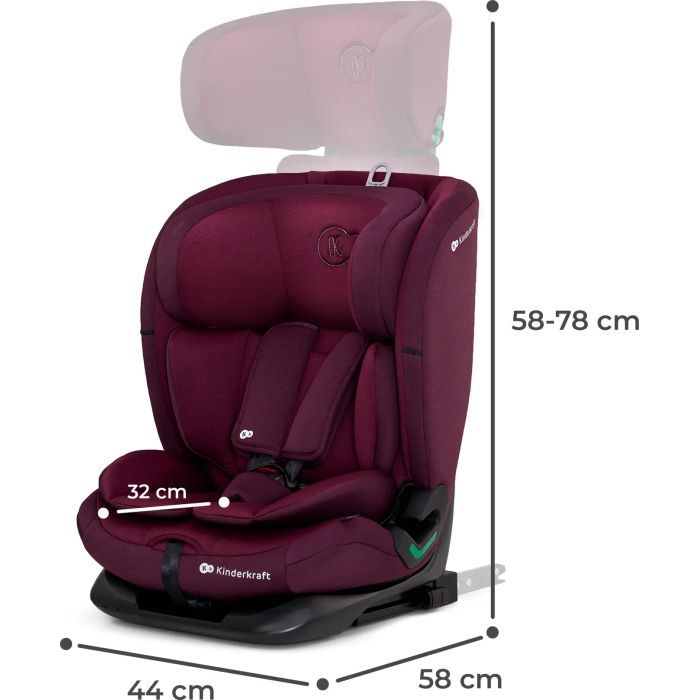 Автокрісло Kinderkraft Oneto3 i-Size Cherry Pearl (KCONE300RED0000) (5902533922185) зображення 11