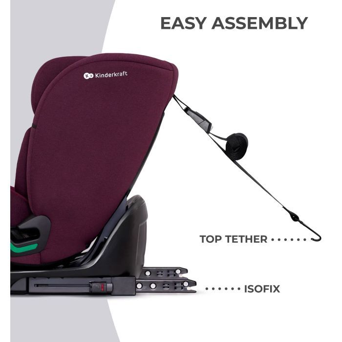 Автокрісло Kinderkraft Oneto3 i-Size Cherry Pearl (KCONE300RED0000) (5902533922185) зображення 9