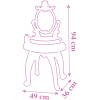 Ігровий набір Smoby Столик із дзеркалом Дісней Принцеси Перукарня 2 в 1 зі стільчиком і аксесуарами (320250) зображення 5