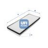 Фильтр салона UFI 53.013.00