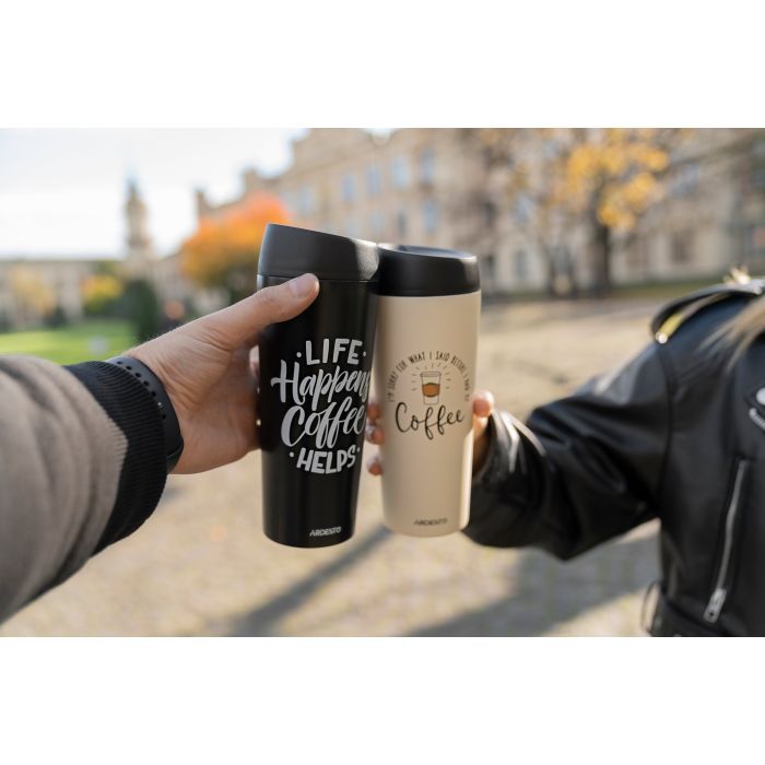 Термокружка Ardesto Coffee Time 450 мл Чорна (AR2645BC) зображення 7