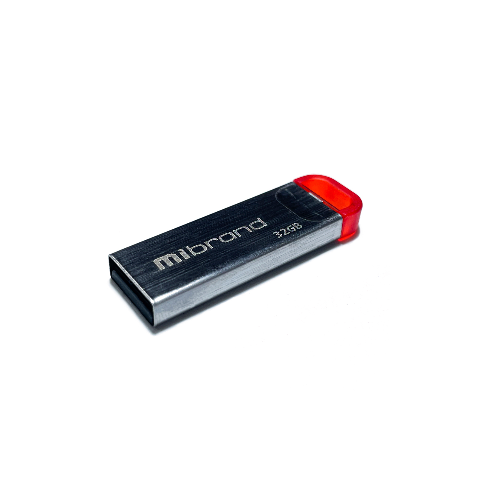 USB флеш накопичувач Mibrand 32GB Falcon Silver-Red USB 2.0 (MI2.0/FA32U7R)