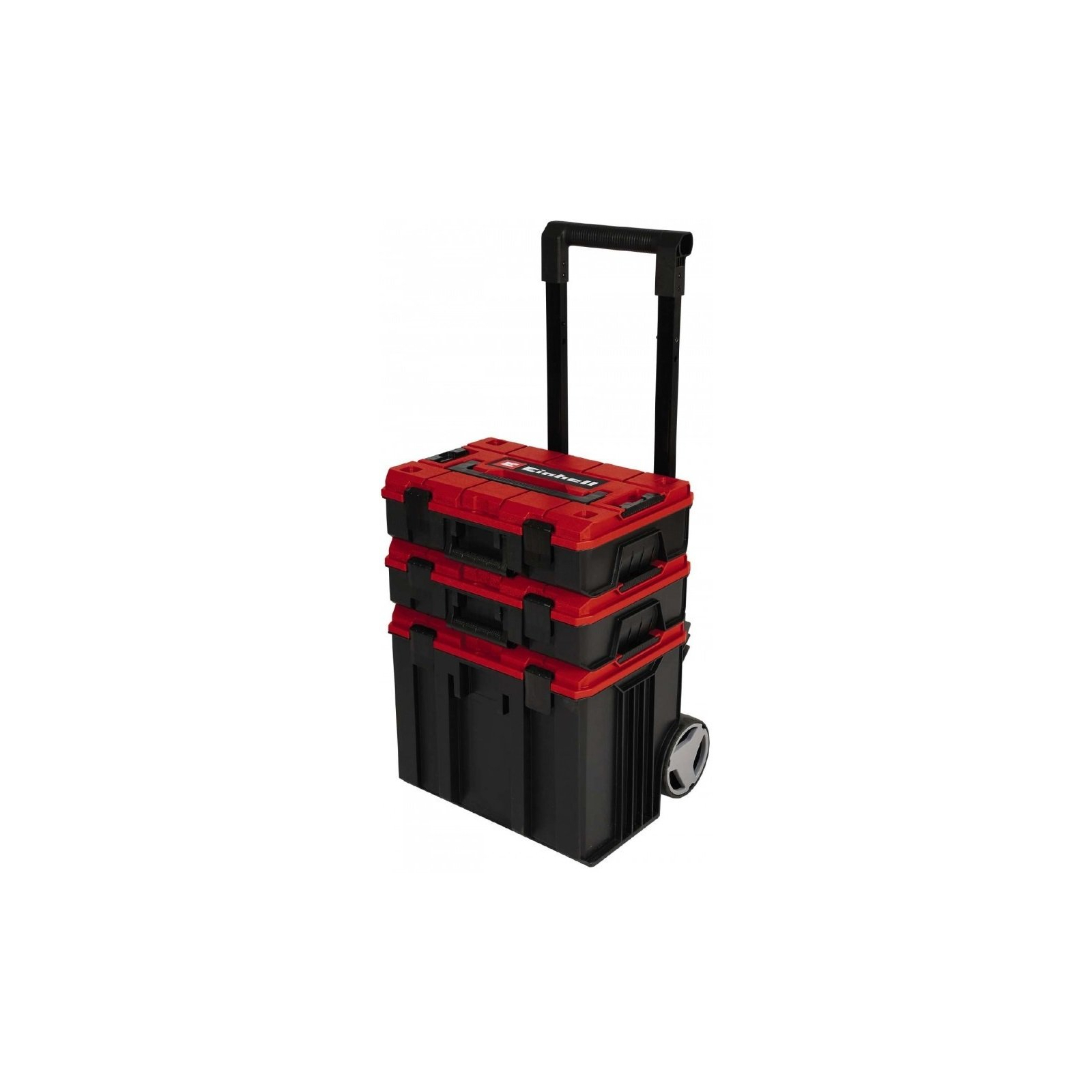 Ящик для інструментів Einhell E-Case Tower, 1 кейс S-F, 1 кейс S-F з вкладишем Grid Foam Set, 1 кейс L з колесами (4540015)