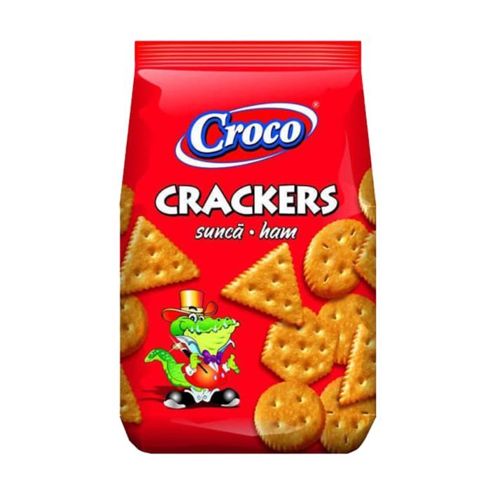 Печенье Croco Crackers с ветчиной 100 г (5941194000740)